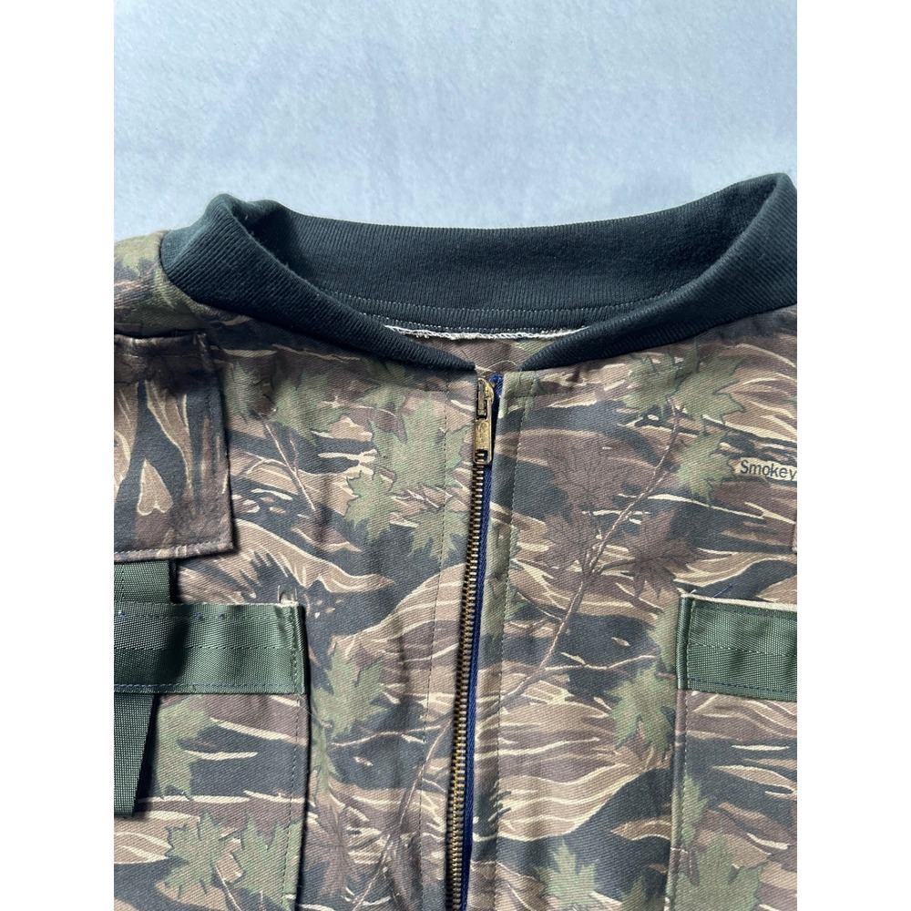 Smokey Branch Camo Cargo Utility Vest Men's Sleeveless Zip Up Pockets Hunting - Picture 6 of 12